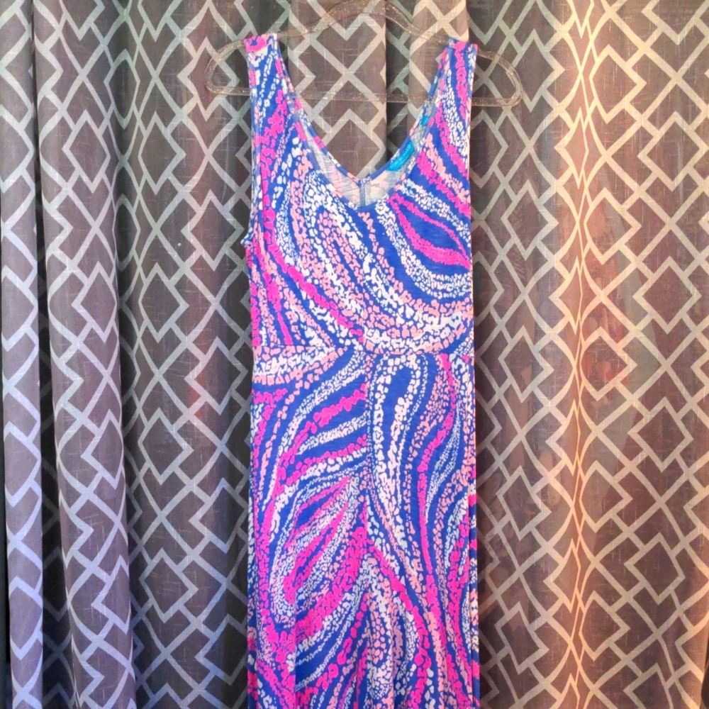 Tori Richard Maxi Dress in Vibrant Print
